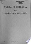 Revista de filosofía de la Universidad de Costa Rica