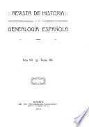 Revista de historia y de genealogía española