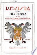 Revista de historia y de genealogía española