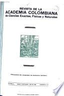 Revista de la Academia Colombiana de Ciencias Exactas, Físicas y Naturales