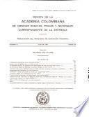 Revista de la Academia Colombiana de Ciencias Exactas, Físicas y Naturales