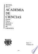 Revista de la Academia de Ciencias Exactas, Físicas, Químicas Y Naturales de Zaragoza