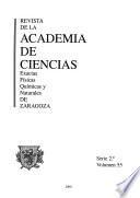 Revista de la Academia de Ciencias Exactas, Físicas, Químicas Y Naturales de Zaragoza