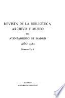 Revista de la Biblioteca, Archivo y Museo del Ayuntamiento de Madrid