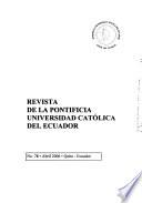 Revista de la Pontificia Universidad Católica del Ecuador