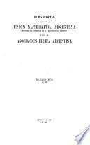 Revista de la Unión Matemática Argentina y de la Asociación Física Argentina