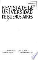 Revista de la Universidad de Buenos Aires ...