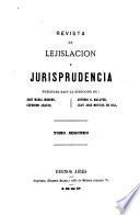 Revista de legislación y jurisprudencia