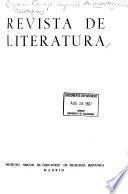 Revista de literatura