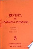 Revista de llibreria antiquària
