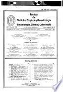 Revista de medicina tropical y parasitología bacteriología, clínica y laboratorio