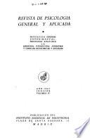 Revista de psicologia general y aplicada