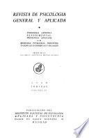 Revista de psicologia general y aplicada