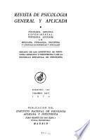 Revista de psicologia general y aplicada