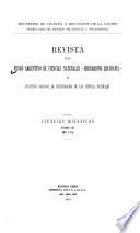 Revista del Museo Argentino de Ciencias Naturales Bernardino Rivadavia e Instituto Nacional de Investigación de las Ciencias Naturales