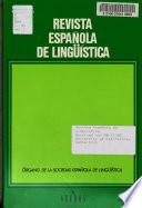 Revista española de lingüística