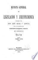 Revista general de legislación y jurisprudencia