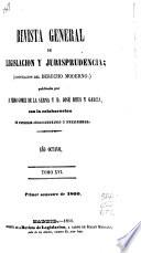 Revista general de legislación y jurisprudencia