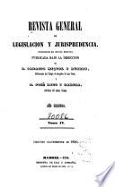 Revista general de legislación y jurisprudencia