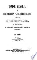 Revista general de legislación y jurisprudencia