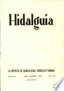 Revista Hidalguía número 113. Año 1972