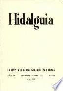 Revista Hidalguía número 114. Año 1972