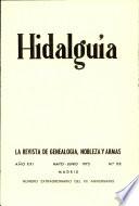Revista Hidalguía número 118. Año 1973
