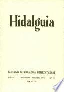 Revista Hidalguía número 121. Año 1973