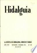 Revista Hidalguía número 139. Año 1976