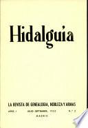 Revista Hidalguía número 2. Año 1953