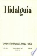 Revista Hidalguía número 206. Año 1988