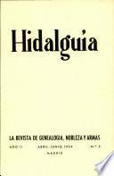 Revista Hidalguía número 5. Año 1954