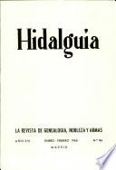 Revista Hidalguía número 86. Año 1968