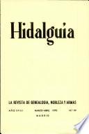 Revista Hidalguía número 99. Año 1970