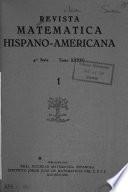 Revista matemática hispano-americana