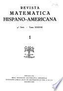 Revista matemática hispano-americana