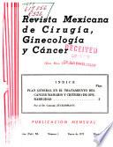Revista mexicana de cirugia, ginecologia y cancer
