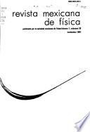 Revista mexicana de física