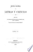 Revista nacional de letras y ciencias