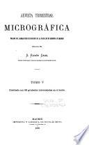 Revista trimestral micrográfica