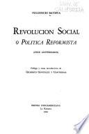 Revolución social o política reformista
