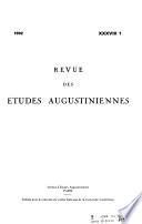 Revue des études augustiniennes