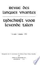 Revue des langues vivantes