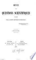 Revue des questions scientifiques