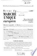 Revue du marché unique européen
