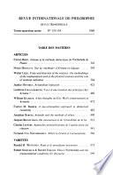 Revue internationale de philosophie