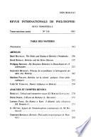 Revue internationale de philosophie
