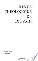 Revue théologique de Louvain