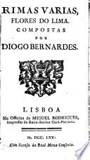 Rimas varias, flores do Lima ...