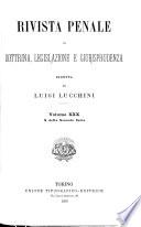 Rivista penale di dottrina, legislazione e giurisprudenza